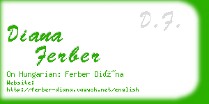 diana ferber business card